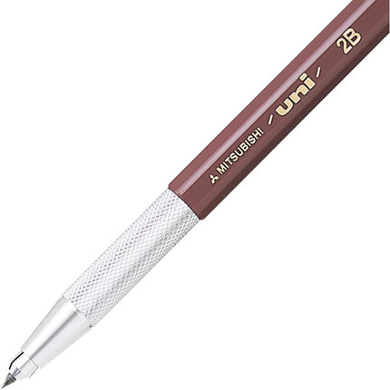 uni Mitsubishi Pencil Mechanical Pencil, uniHodler, 2.0mm, 2B, Orange, MH-500, MH5002B