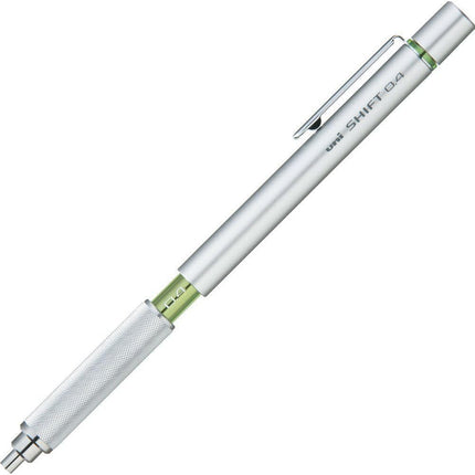 uni Mitsubishi Pencil Mechanical Pencil, SHIFT, 0.4mm, Silver, M4-1010, M41010.26