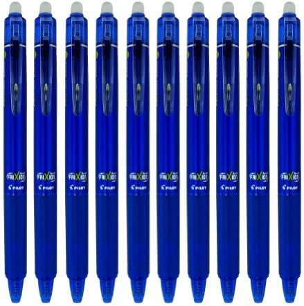 PILOT FriXion Ball Knock 0.5mm Blue LFBK-23EF-L Set of 10