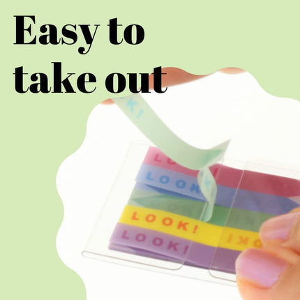Sun-Star Stationery Slim Sticky Notes Piri-it! LOOK! -> OK! Perforated Film