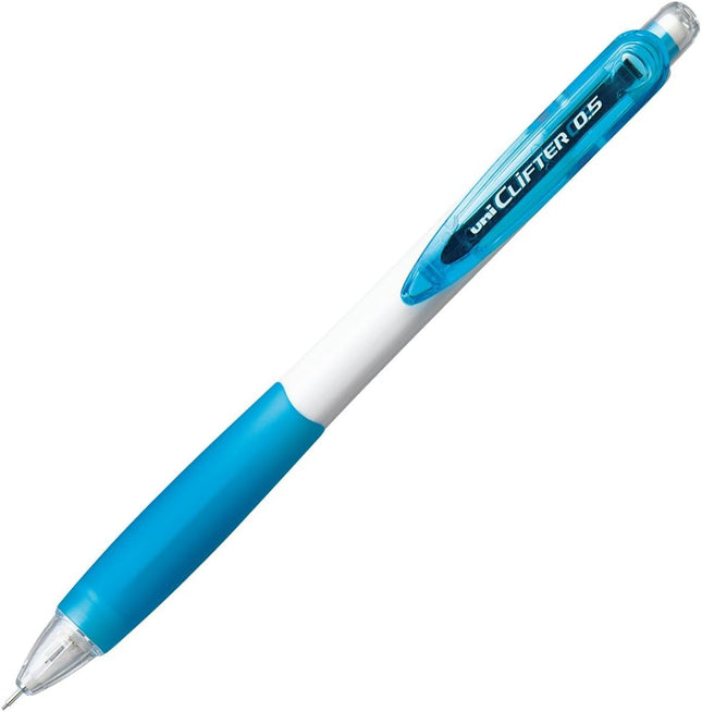 uni Mitsubishi Pencil Mechanical Pencil, CLiFTER, 0.5mm, White Light Blue, M5-118, M5118W.8, Set of 10