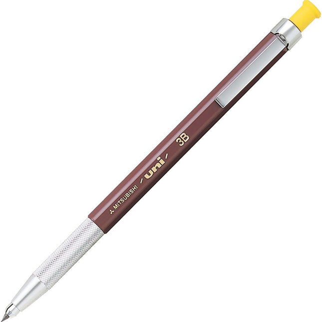 uni Mitsubishi Pencil Mechanical Pencil, uniHodler, 2.0mm, 3B, Yellow, MH5003B