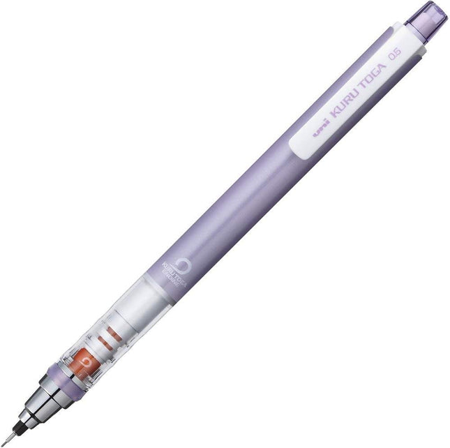 uni Mitsubishi Pencil Mechanical Pencil, Kuru Toga Standard Model, 0.5mm, Violet, M5-450 1P, M54501P.12, Set of 5