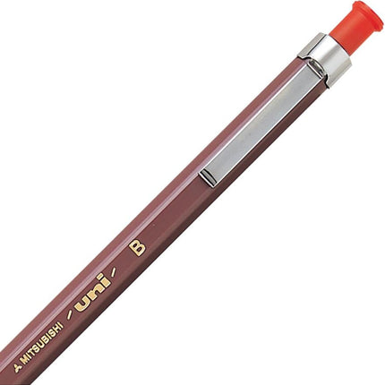 uni Mitsubishi Pencil Mechanical Pencil, uniHodler, 2.0mm, B, Red, MH-500, MH500B