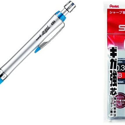 uni Mitsubishi Pencil Mechanical Pencil, uni α-gel Slim Type, 0.3mm, White Pink, M3-807GG 1P, M3807GG1P.40