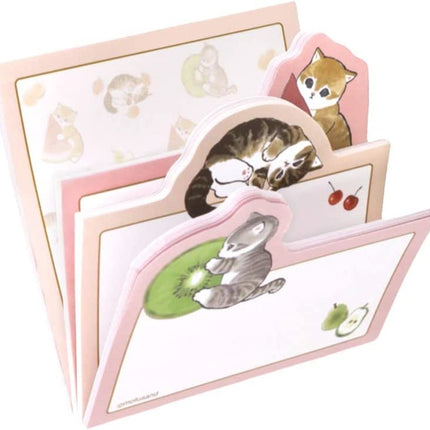 Sun-Star Stationery mofusand Sticky Notes Die Cut Block Fruits S2835940