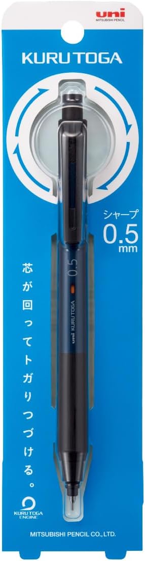 uni Mitsubishi Pencil Mechanical Pencil, Kuru Toga KS Model, 0.5mm, Navy, M5-KS 1P, M5KS1P.9