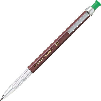 uni Mitsubishi Pencil Mechanical Pencil, uniHodler, 2.0mm, 3H, Yellow Green, MH-500, MH5003H