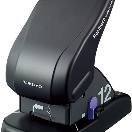 KOKUYO Stapleless Stapler Harinacs Desktop 12 Sheet Capacity Black SLN-MS112D