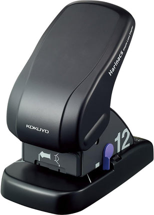 KOKUYO Stapleless Stapler Harinacs Desktop 12 Sheet Capacity Black SLN-MS112D