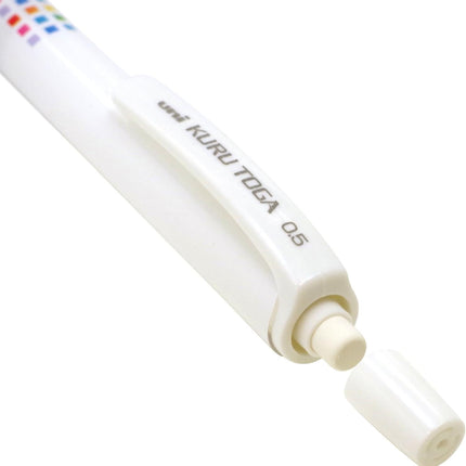 uni Mitsubishi Pencil Mechanical Pencil, Kuru Toga Standard Model, 0.5mm, White, M5-450C 1P, M5450C1P.WH