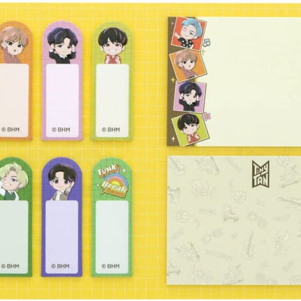 Sun-Star Stationery TinyTAN Book Type Sticky Notes Dynamite Pattern B S2835282
