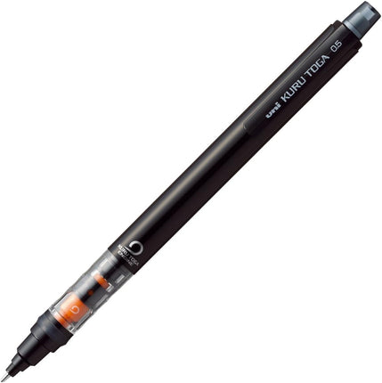 uni Mitsubishi Pencil Mechanical Pencil, Kuru Toga Pipe Slide Model, 0.5mm, Black, M5-452 1P, M54521P.24, Set of 3