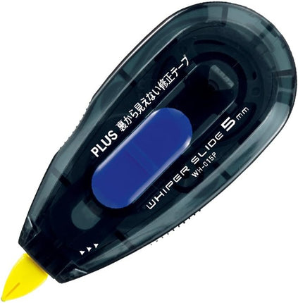 PLUS, Correction Tape, Whiper Slide, Invisible Correction Tape Unseen from the Back, Black/Blue, 5mm, WH-015P, 47-614