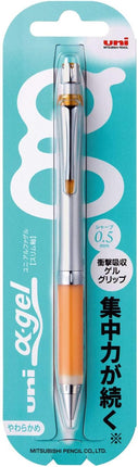 uni Mitsubishi Pencil Mechanical Pencil, uni α-gel Slim Type, 0.5mm, Orange, M5-807GG 1P, M5807GG1P.4