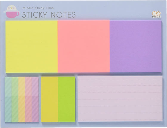 Sun-Star Stationery Sticky Notes Set Miorin Study Time Pattern B S2834634