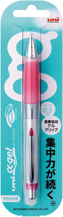 uni Mitsubishi Pencil Mechanical Pencil, uni α-gel Shaka-Shaka Mechanism: Soft Soothing Type, 0.5mm, Rose Pink, M5-617GG 1P, M5617GG1P.66