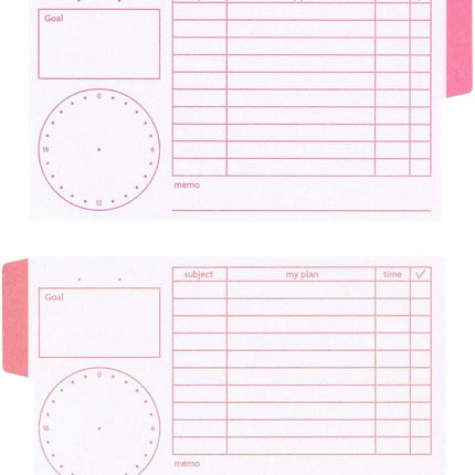 Sun-Star Stationery Sticky Notes Piri-it! Study Planer Sticky Notes Pink S2818183