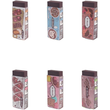 KUTSUWA Eraser Zi-Keshi Chocolate 10 Pieces RE046-10P