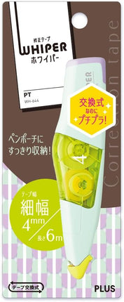 PLUS, Correction Tape, Whiper PT, 4mm, Pale Green, WH-644, 48-755