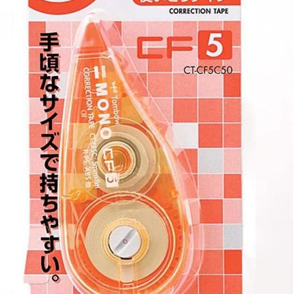 Tombow, Correction Tape, MONO CF, CF5, CF5C, 5mm, Orange, CT-CF5C50, Set of 4