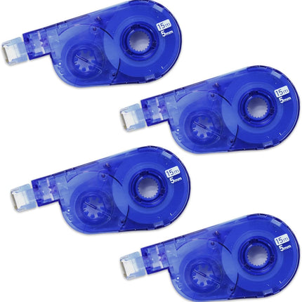 PLUS, Correction Tape, Whiper Switch Refill Tape, 5mm, Blue, 4 Pieces, WH-1515R-4, 51-922