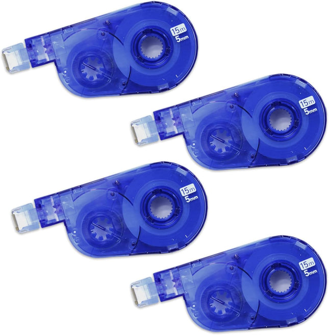 PLUS, Correction Tape, Whiper Switch Refill Tape, 5mm, Blue, 4 Pieces, WH-1515R-4, 51-922