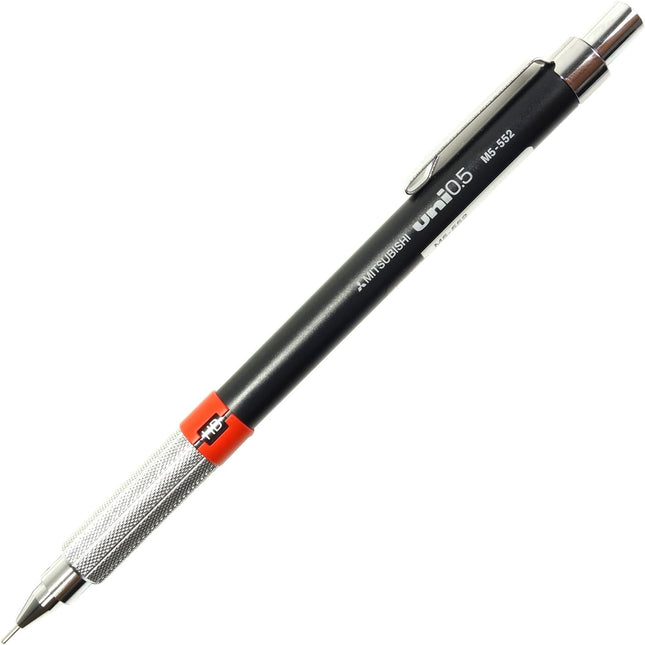 uni Mitsubishi Pencil Mechanical Pencil, Drafting Penci, 0.5mm, Black, M5-552, M5552.24