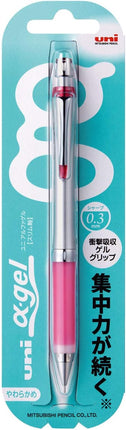 uni Mitsubishi Pencil Mechanical Pencil, uni α-gel Slim Type, 0.3mm, Rose Pink, M3-807GG 1P, M3807GG1P.66