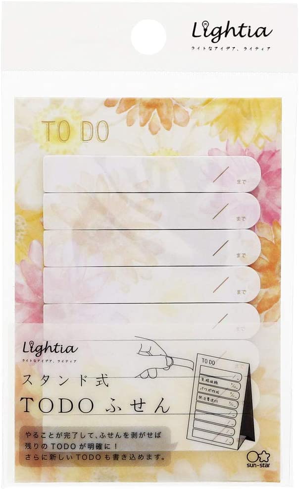 Sun-Star Stationery ToDo Sticky Notes Stand Type Lightia Happy Fleur Gerbera S2824094