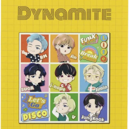 Sun-Star Stationery TinyTAN Book Type Sticky Notes Dynamite Pattern B S2835282