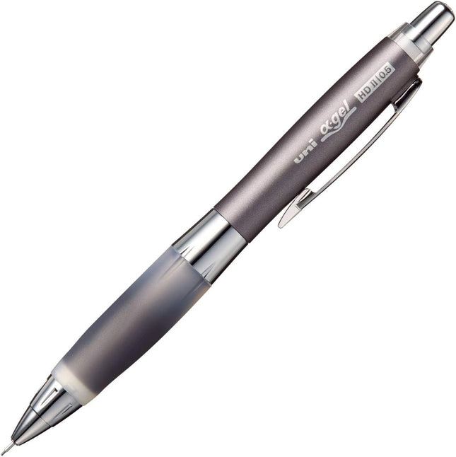 uni Mitsubishi Pencil Mechanical Pencil, uni ?-gel Shaka Shaka Mechanism: Hard, 0.5mm, Gun Metallic, M5-619GG 1P, M5619GG1P.43