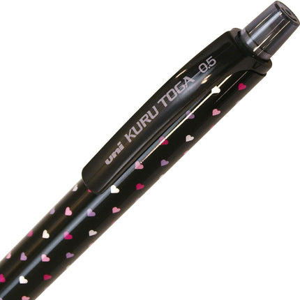 uni Mitsubishi Pencil Mechanical Pencil, Kuru Toga Standard Type Limited Edition, 0.5mm, Black Heart, M5-450 1P, M54501P.BH