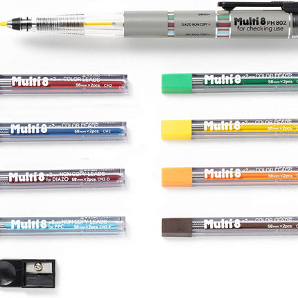 Pentel Multi 8 Set PH802ST Refill Lead 8 Colors Set