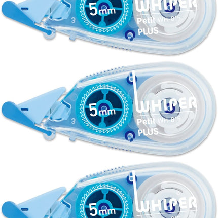 PLUS, Correction Tape, Whiper Petit, 5mm, Blue, 3 Pieces Pack, WH-815-3P, 49-245