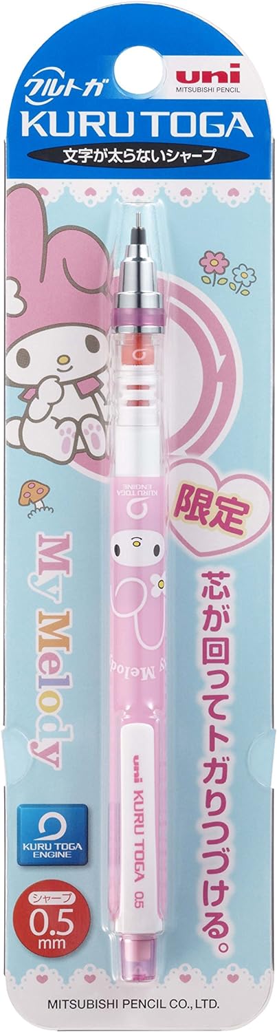 uni Mitsubishi Pencil Mechanical Pencil, Kuru Toga Sanrio Standard Mode, 0.5mm, My Melody, M Face, M5-650SR 1P, M5650SR1P.MF