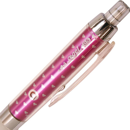 uni Mitsubishi Pencil Mechanical Pencil, uni ?-gel Kuru Toga, 0.5mm, Pink Heart, M5-858GG 1P, M5858GG1PPH
