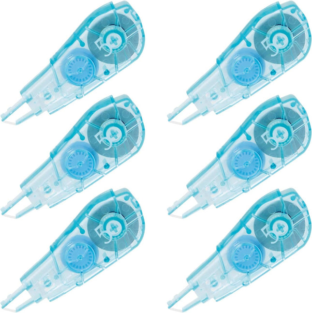 PLUS, Correction Tape, Whiper PT Refill Tape, 5mm, Blue 6 Pieces, 48-731