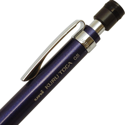 uni Mitsubishi Pencil Mechanical Pencil, Kuru Toga Roulette Model 10th Anniversary Limited Edition, 0.5mm, Deep Blue, H.M5-1017 1P, H.M510171P.DB