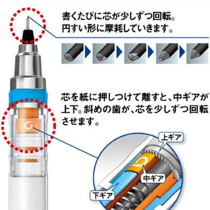 uni Mitsubishi Pencil Mechanical Pencil, Kuru Toga Standard Model Limited Edition, Sanrio Hello Kitty, 0.5mm, K Doll, M5-650SR 1P, M5650SR1P.KD