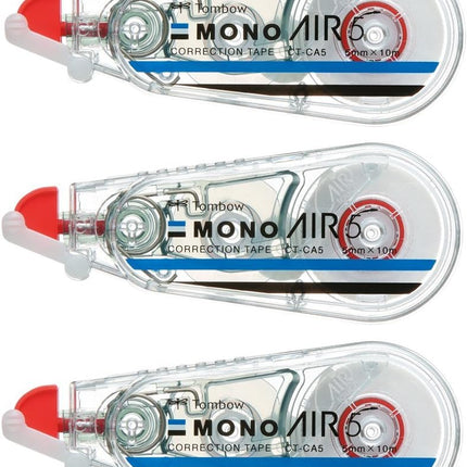 Tombow, Correction Tape, MONO AIR, AIR5, 5mm, Mono Color CT-CA5 3 Pieces, KPB-325