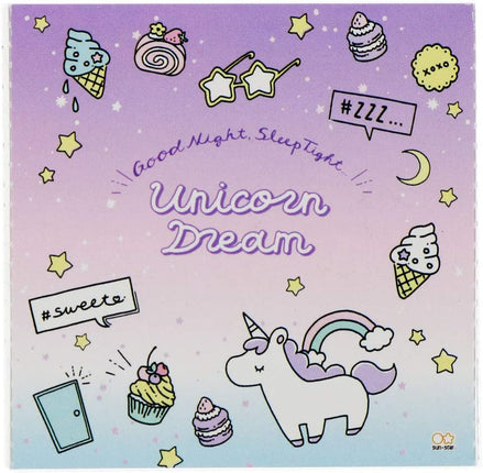 Sun-Star Stationery Pata Pata Sticky Notes Fancy Style Unicorn Dream S2825945