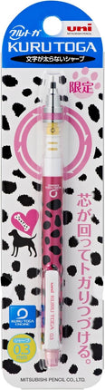 uni Mitsubishi Pencil Mechanical Pencil, Kuru Toga Standard Model, Limited Pattern, Dot Rose, M3-450 1P