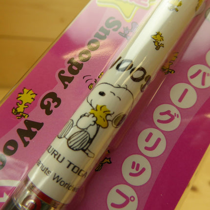 uni Mitsubishi Pencil Mechanical Pencil, Kuru Toga Rubber Grip, Snoopy, 0.5mm, White, M5-856PN 1P, M5856PN1P.SW