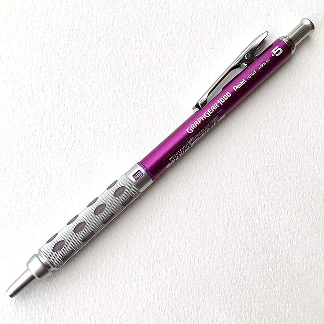 Pentel Mechanical Drafting Pencil GraphGear 1000 0.5mm Loft Limited Color PG1015 Purple