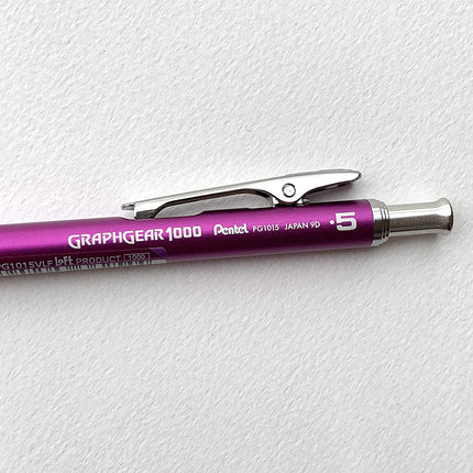 Pentel Mechanical Drafting Pencil GraphGear 1000 0.5mm Loft Limited Color PG1015 Purple